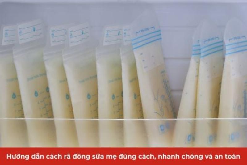 Hình ảnh minh họa cách bảo quản sữa mẹ vắt ra trong ngăn mát tủ lạnh một cách khoa học
